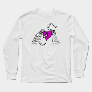 Heart Music Pink Long Sleeve T-Shirt